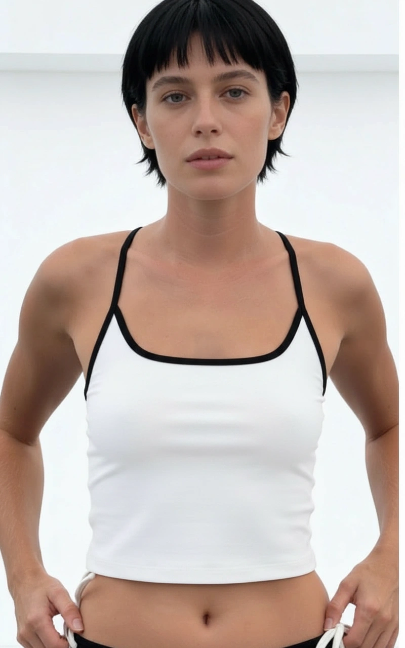 Nurani Bamboo Top White